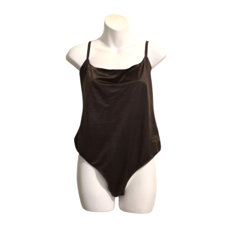 SKIMS Barely There Shapewear Thong Bodysuit In Espresso NWT Sz 2X